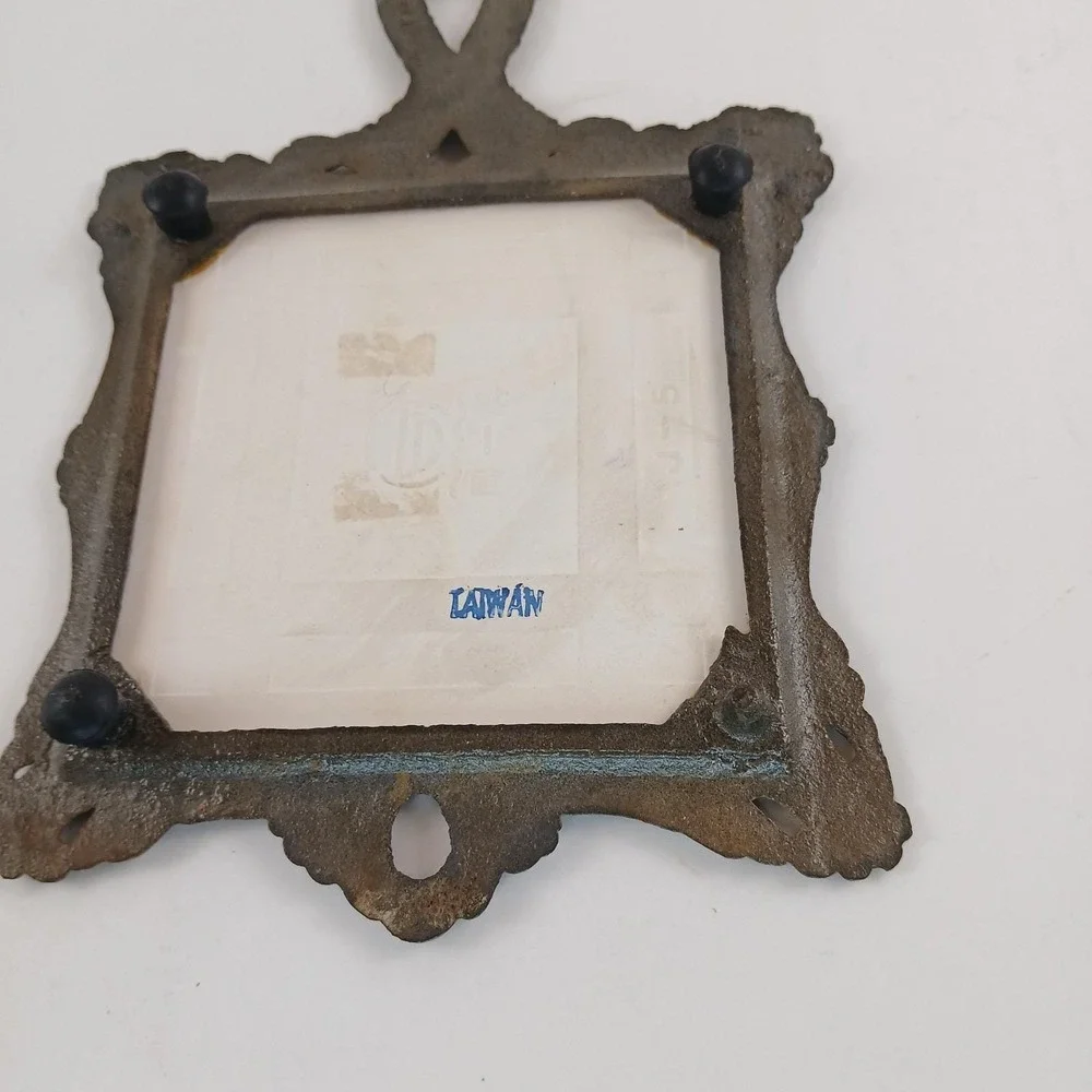 Fruit Lamp Trivet Cast Iron Ceramic Tile Hot‎ Pad Spoon Rest Taiwan Vintage MCM